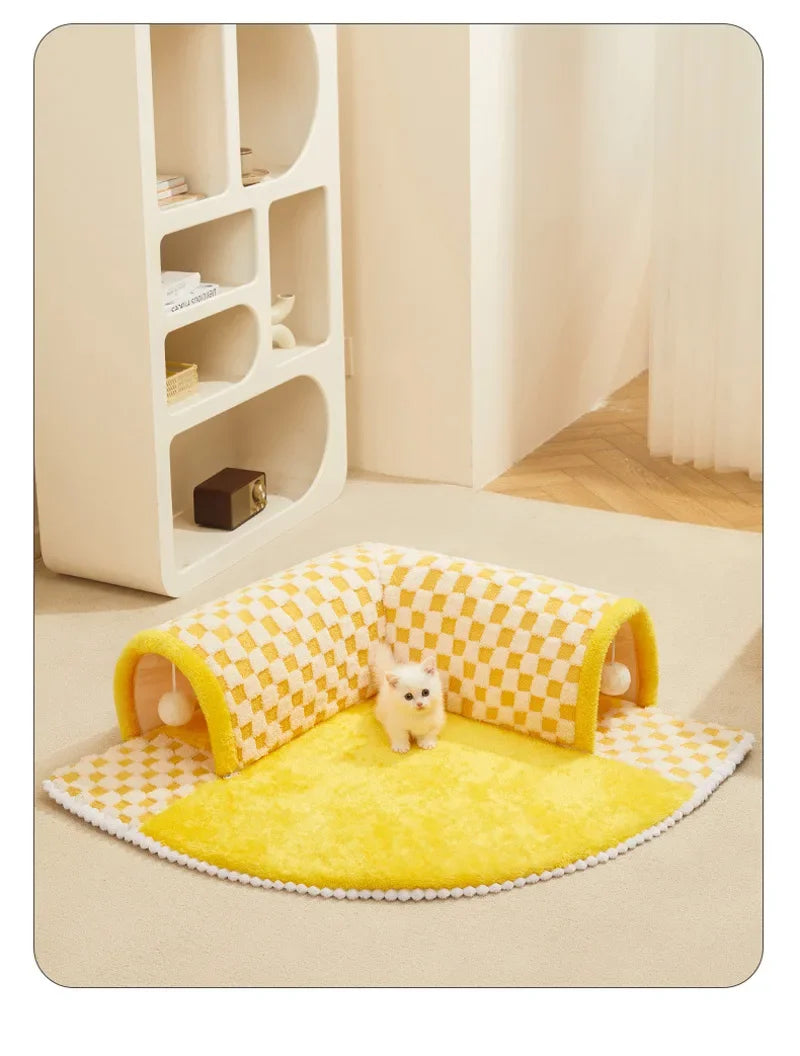 2-in-1 Cat Tunnel & Bed