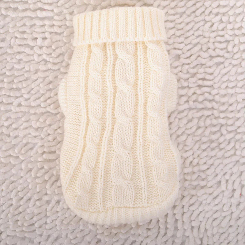 Knitted Winter Dog Jumper