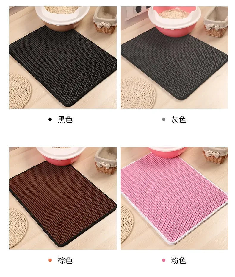 Double-Layer Waterproof Cat Litter Mat