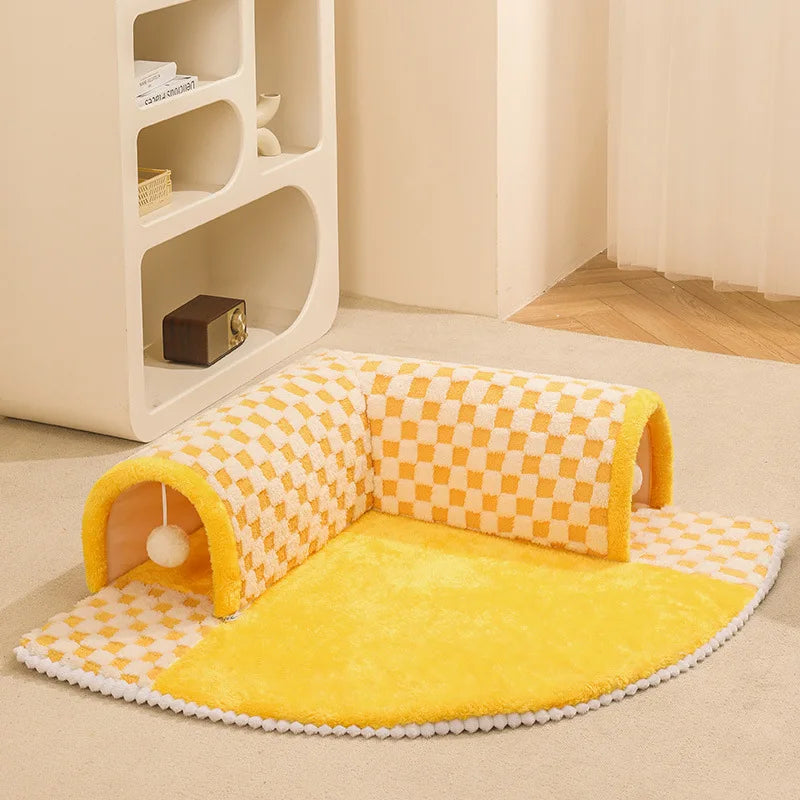 2-in-1 Cat Tunnel & Bed