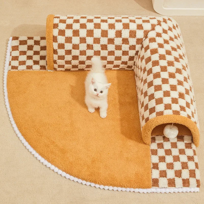 2-in-1 Cat Tunnel & Bed