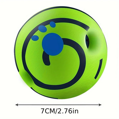 Squeaky Giggle Wobble Ball - Durable, Interactive Chew Toy for All Dog Breeds with Entertaining Sounds