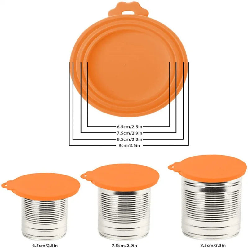 Reusable Pet Food Can Cover & Spoon Set
