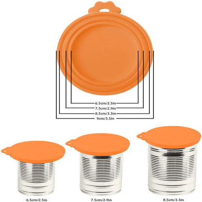 Reusable Pet Food Can Cover & Spoon Set
