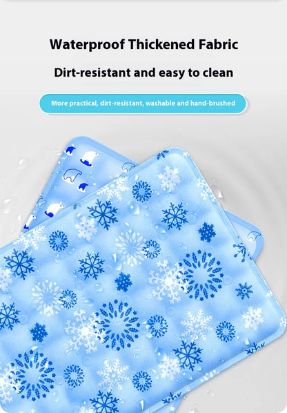 Pet Cooling Mat Dry Ice Pet Cool Pad Water Injection Cooling Dog Beds Keep Your Pet Cool Waterproof Wear Resistant For Dogs&Cats
