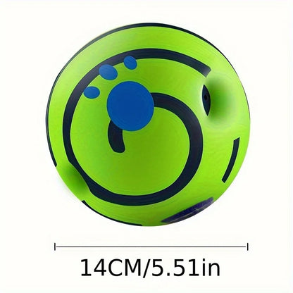 Squeaky Giggle Wobble Ball - Durable, Interactive Chew Toy for All Dog Breeds with Entertaining Sounds