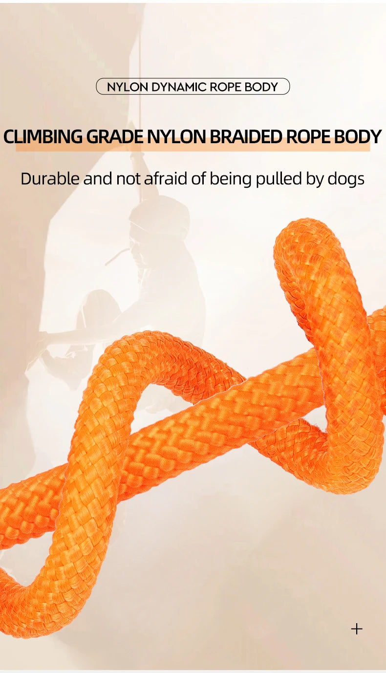 Durable Nylon Woven Pet Collar And Leash Fashion Appearance Nylon Woven Circular Chain for Walking Pet Dogs Training Equipment