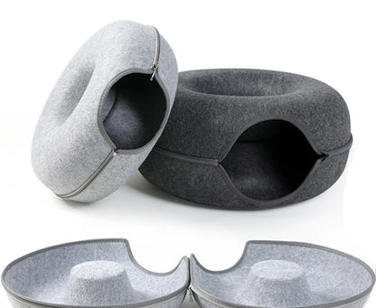 Donut Cat Tunnel Bed