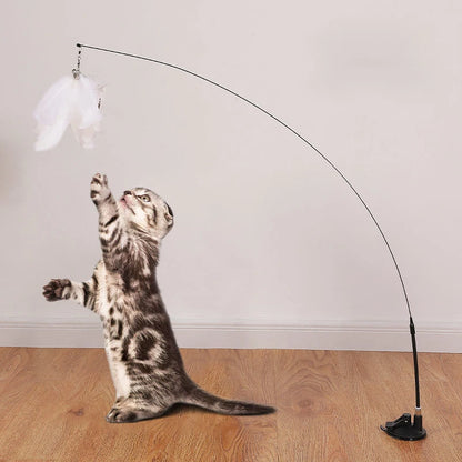 Interactive Hands-Free Cat Teaser Wand