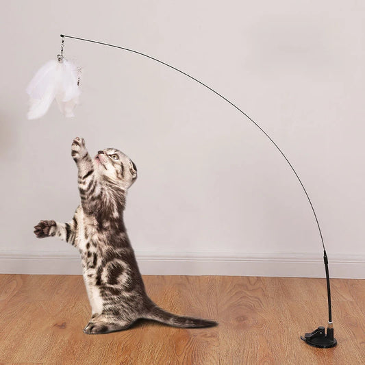Interactive Hands-Free Cat Teaser Wand