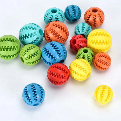 Interactive Rubber Dog Toy Ball