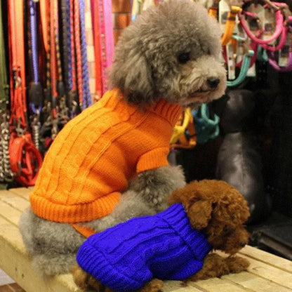 Knitted Winter Dog Jumper