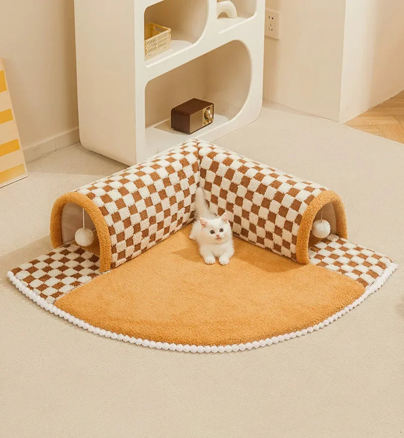 2-in-1 Cat Tunnel & Bed