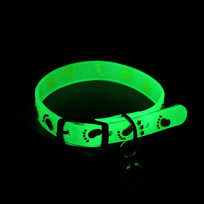 Luminous Silicone Cat Collar