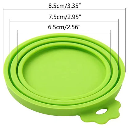 Reusable Pet Food Can Cover & Spoon Set