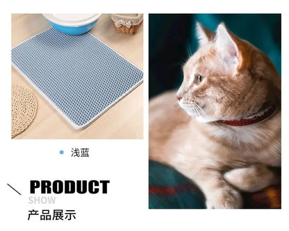 Double-Layer Waterproof Cat Litter Mat