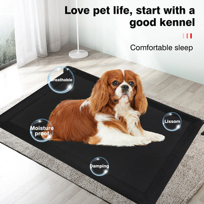 Lucn Anti-Slip Pet Hammock Bed Breathable Mesh Waterproof Raised Dog Cot for Indoor Outdoor Camping Travel Washable Durable