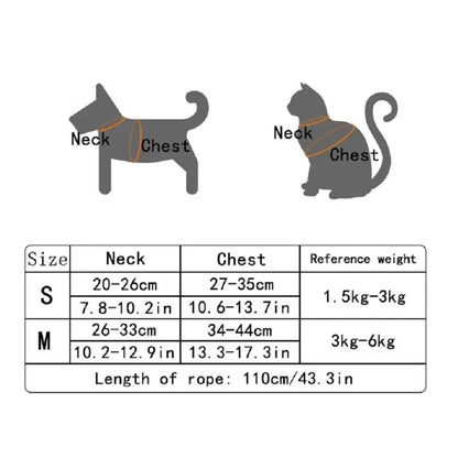 Soft Undershirt-Style Pet Harness & Leash Set