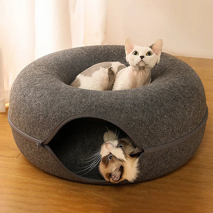 Donut Cat Tunnel Bed