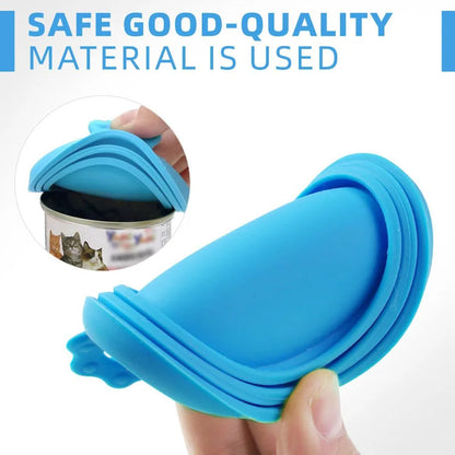 Reusable Pet Food Can Cover & Spoon Set