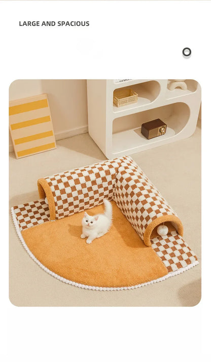 2-in-1 Cat Tunnel & Bed
