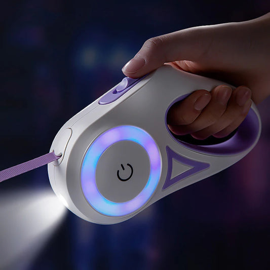LED Retractable Dog Lead