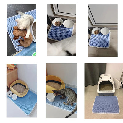 Double-Layer Waterproof Cat Litter Mat
