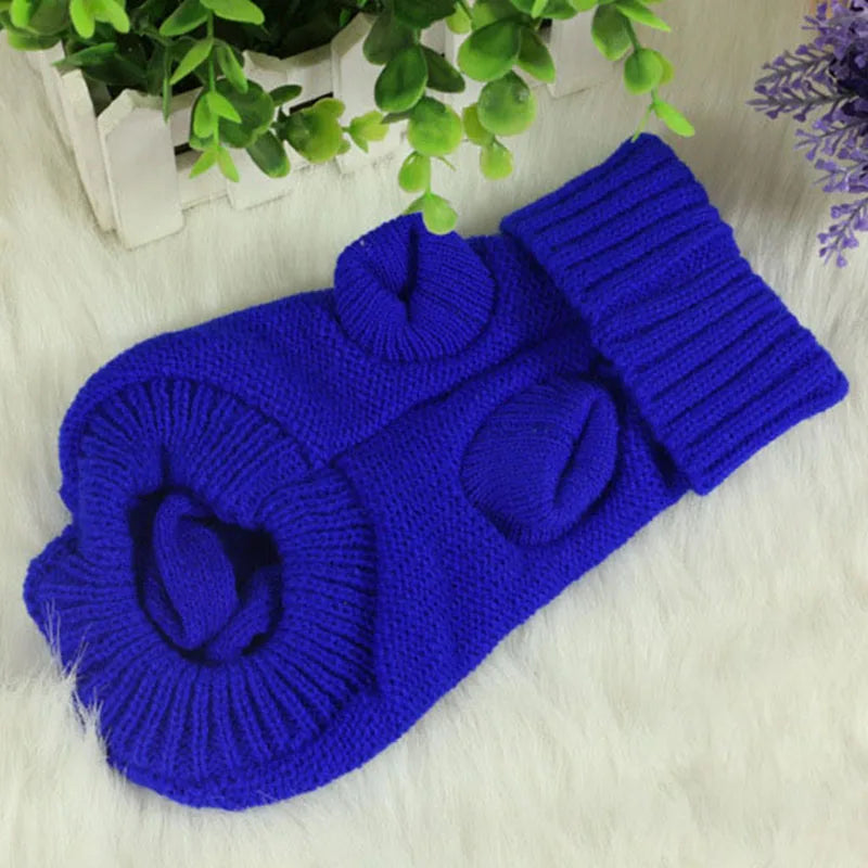 Knitted Winter Dog Jumper