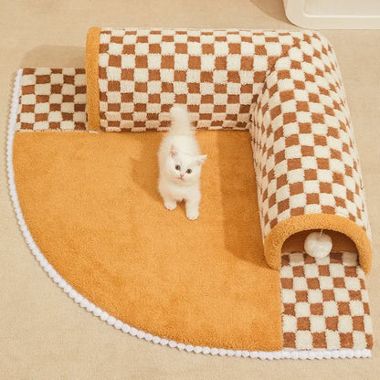 2-in-1 Cat Tunnel & Bed